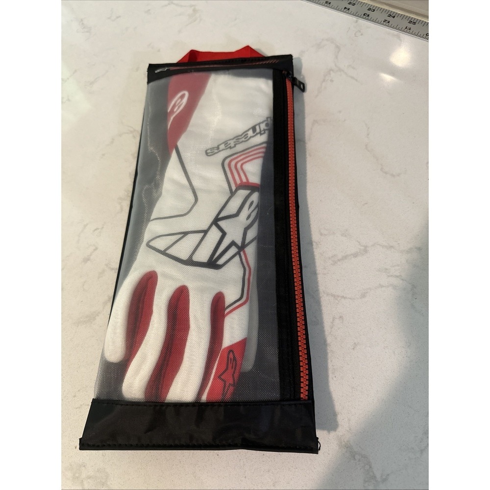 Alpinestars Tech-1 Race V4 FIA/FSI Motorsport Driving Gloves Red/White XL NWT